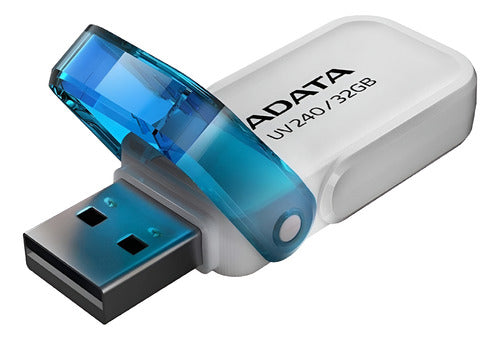 Memoria Usb Adata Uv240, 32gb, Usb 2.0, Blanco