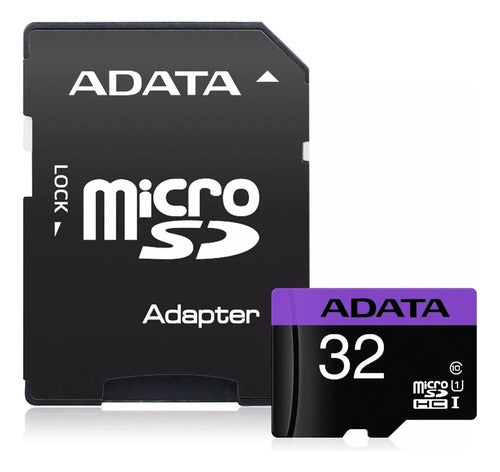 Tarjeta De Memoria Adata Ausdh32guicl10-ra1  Premier Con Adaptador Sd 32gb