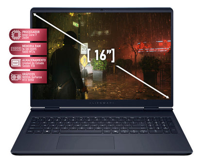 Laptop Gamer Dell Aurora 16 2560x1600p Core 7 240h Rtx 5050