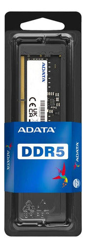 Memoria Ram Portátil 8gb Ddr5 Adata 4800 Mt/s 1 Modulo