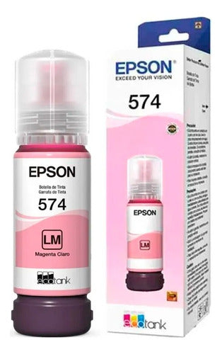 Tanque De Tinta Epson T574 Magenta Claro, 70ml, 7,300 Página