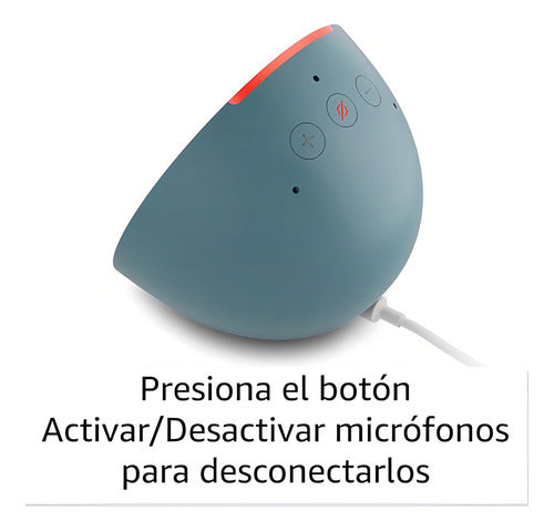 Amazon Echo Pop Con Asistente Virtual Alexa Color Negro