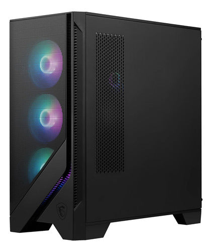 Gabinete Msi Mag Forge 321r Airflow, Midi-tower 4 Vent Negro Negro