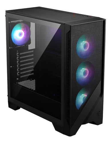 Gabinete Msi Mag Forge 321r Airflow, Midi-tower 4 Vent Negro Negro