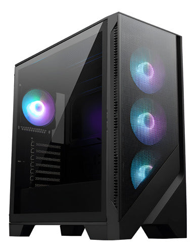 Gabinete Msi Mag Forge 321r Airflow, Midi-tower 4 Vent Negro Negro