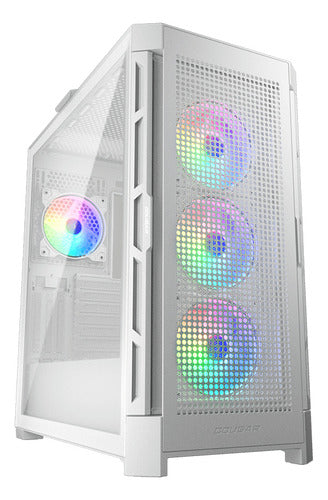 Gabinete Cougar Airface Pro Rgb, Midi-tower, 4 Vent Blanco Blanco