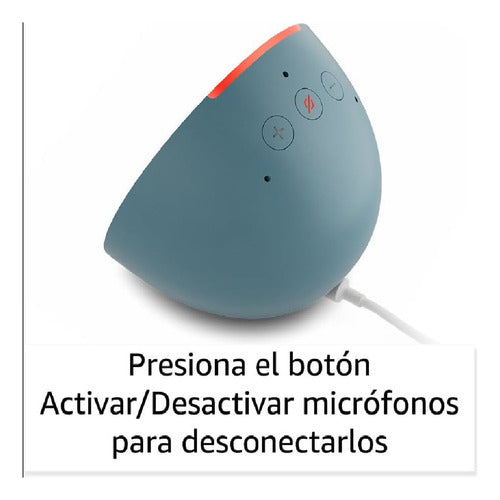 Amazon Echo Pop Con Asistente Virtual Alexa Midnight Teal Azul Petróleo