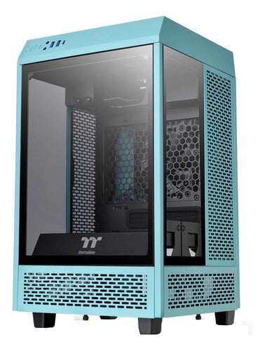 Gabinete Gamer Thermaltake The Tower 100 Mini Itx Turquesa