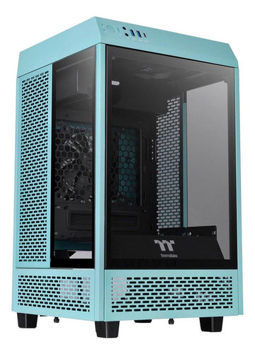 Gabinete Gamer Thermaltake The Tower 100 Mini Itx Turquesa