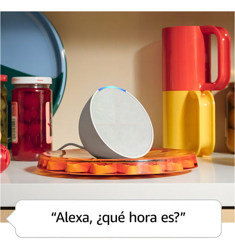 Amazon Echo Pop Con Asistente Virtual Alexa Glacier White Blanco