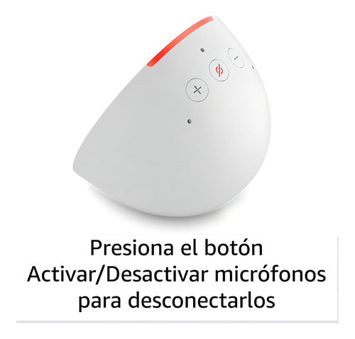 Amazon Echo Pop Con Asistente Virtual Alexa Glacier White Blanco