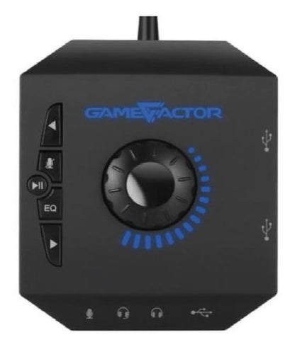 Game Factor Audífonos Gamer Hsg601 7.1, Alámbrico, 2m 3.5mm