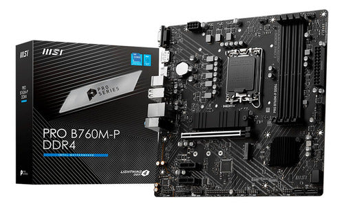 Tarjeta Madre Msi Micro-atx Pro B760m-p Ddr4, S-1700 128gb