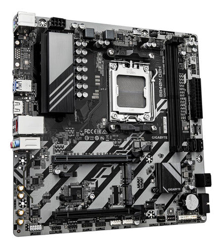 Tarjeta Madre Gigabyte B840m D2h Am5 128gb Ddr5 Micro-atx Negro