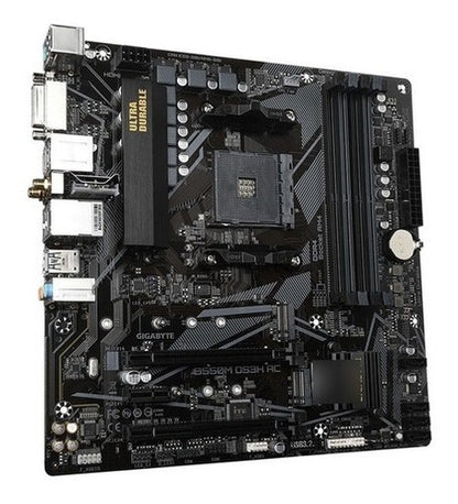 Tarjeta Madre Gigabyte B550m Ds3h Ac Am4 128gb Ddr4 Negro
