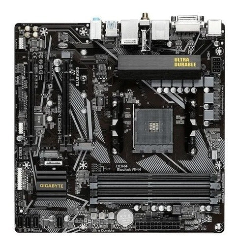 Tarjeta Madre Gigabyte B550m Ds3h Ac Am4 128gb Ddr4 Negro