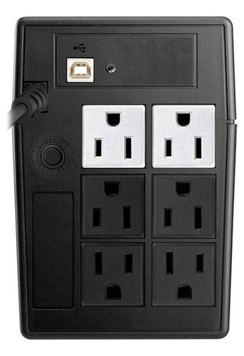 No Break Koblenz 7516 Usb/r 750va 450w 6 Contactos 75 Min Color Negro