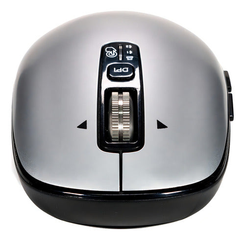 Mouse Naceb Óptico Ls1, Inalámbrico, Bluetooth 3.200dpi Gris