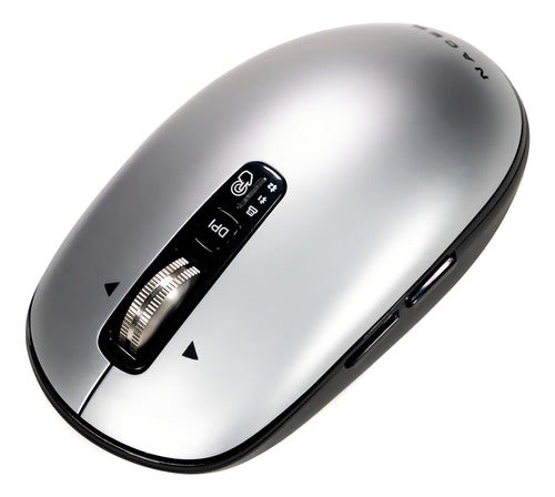 Mouse Naceb Óptico Ls1, Inalámbrico, Bluetooth 3.200dpi Gris