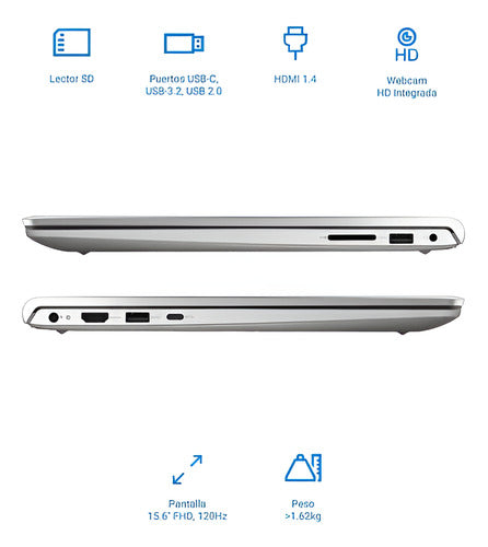 Notebook Dell Dc15250 15.6 Ci7 1355u 16 Gb Ram 512 Ssd Plateado