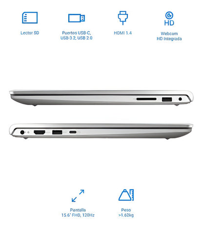 Notebook Dell Dc15250 15.6 Ci7 1355u 16 Gb Ram 512 Ssd Plateado