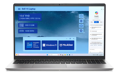 Notebook Dell Dc15250 15.6 Ci7 1355u 16 Gb Ram 512 Ssd Plateado