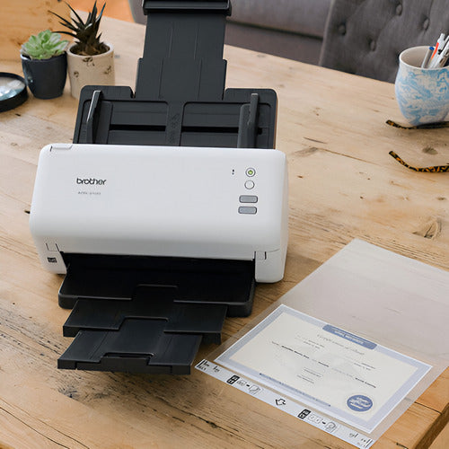 Escaner Brother Ads-3100 2caras 40ppm Color Blanco Blanco