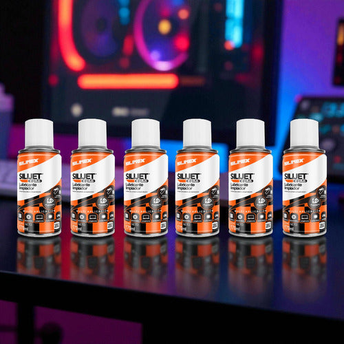 Limpiador Lubricante Aerosol Dieléctrico, 6 Pzas Silimex 170