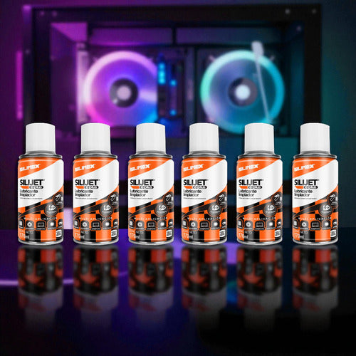 Limpiador Lubricante Aerosol Dieléctrico, 6 Pzas Silimex 170