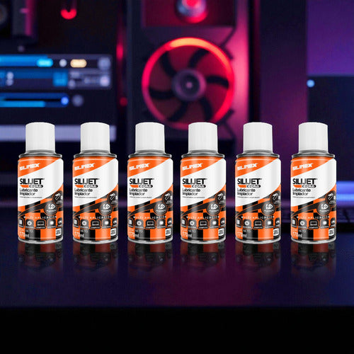 Limpiador Lubricante Aerosol Dieléctrico, 6 Pzas Silimex 170