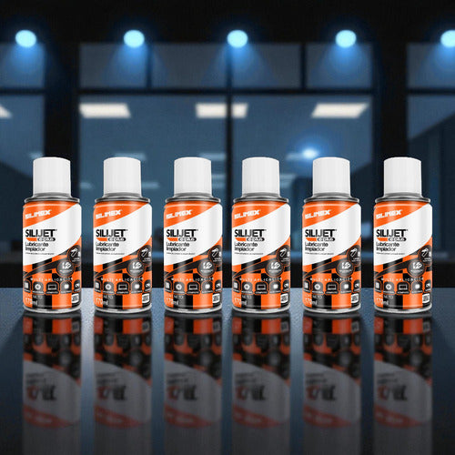 Limpiador Lubricante Aerosol Dieléctrico, 6 Pzas Silimex 170