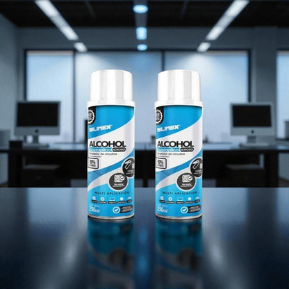 Kit 2 Pz Alcohol Isopropílico 99% Aerosol De 250 Ml Silimex