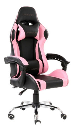 Silla Gamer Nextep Dragon Xt Falkor Rosa / Negro Negro/rosa