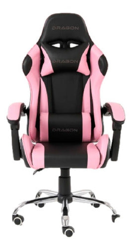Silla Gamer Nextep Dragon Xt Falkor Rosa / Negro Negro/rosa
