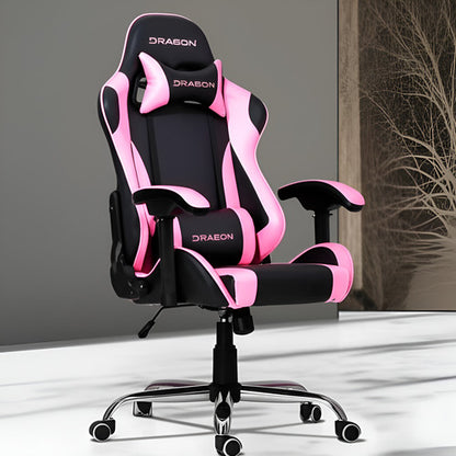 Silla Gamer Nextep Dragon Xt Falkor Rosa / Negro Negro/rosa