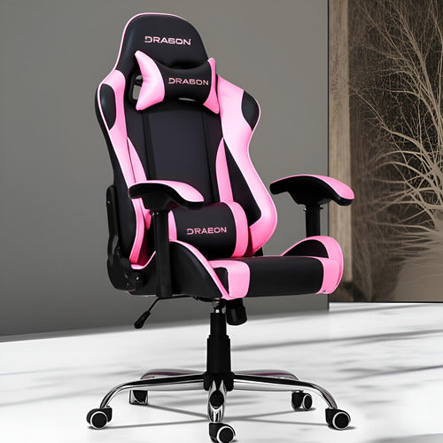 Silla Gamer Nextep Dragon Xt Falkor Rosa / Negro Negro/rosa