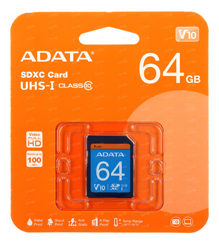 Tarjeta De Memoria Adata Asdx64guicl10-r Premier 64gb