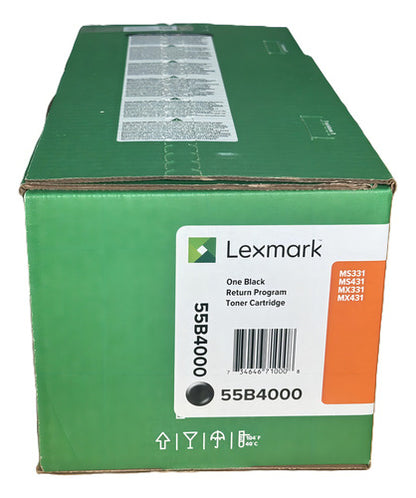 Tóner Lexmark 55b4000 Negro, 3.000 Páginas Negro