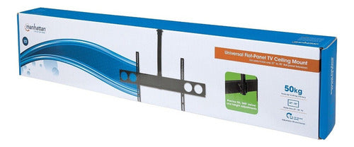 Soporte Techo Tv 37 A 70 Pulgadas Manhattan Negro Vesa 800x400 50kg Giratorio