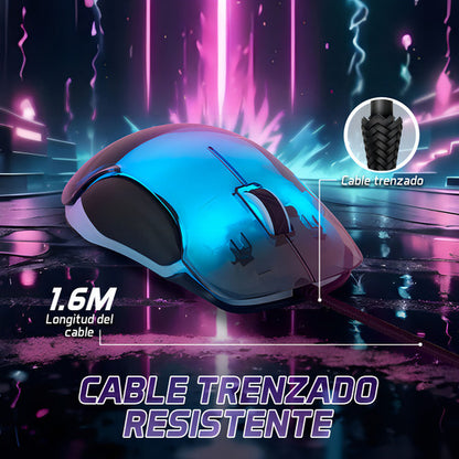 Mouse Gamer Vorago Óptico Mo-505, Inalámbrico, Usb 3200 Dpi