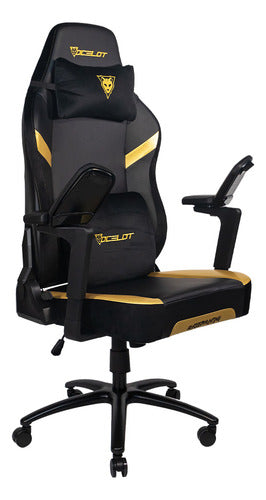 Silla Gamer Ocelot Vinipiel Descansa Brazos 5d Reclinable