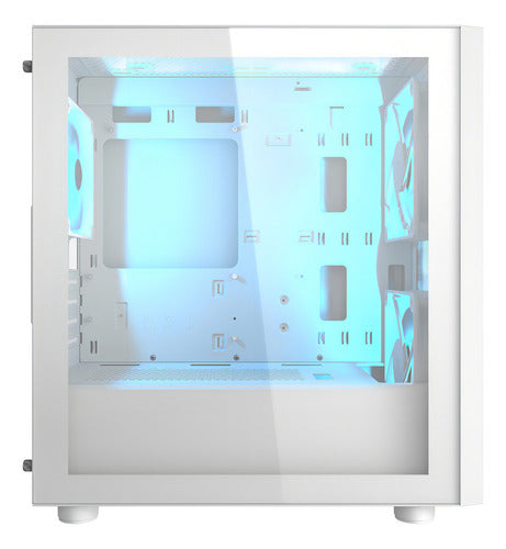 Case Cougar Uniface Mini Rgb Matx Vidrio Templado 3 Fan Color Blanco