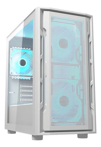 Case Cougar Uniface Mini Rgb Matx Vidrio Templado 3 Fan Color Blanco