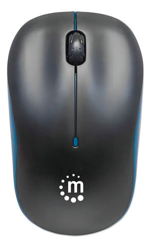 Mouse Inalámbrico Manhattan Success Óptico Para Pc Negro