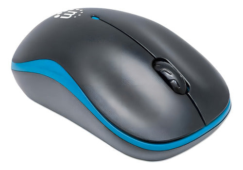 Mouse Inalámbrico Manhattan Success Óptico Para Pc Negro