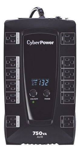 No Break Cyberpower Avrg750lcd Línea Interactiva, 450w 750va