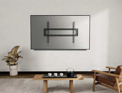 Soporte De Tv Ultradelgado 60-120 Manhattan 461917, 120 Kg Color Negro