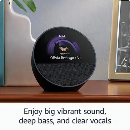 Amazon Echo Spot Bocina Inteligente Pantalla Con Reloj White
