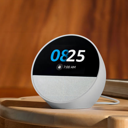 Amazon Echo Spot Bocina Inteligente Pantalla Con Reloj White