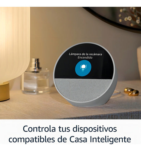 Amazon Echo Spot Bocina Inteligente Pantalla Con Reloj White